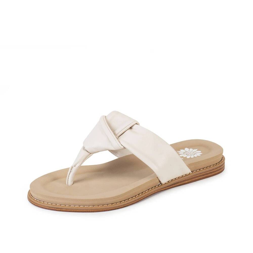 NEW YELLOWBOX women's caine knotted sandal in bone
